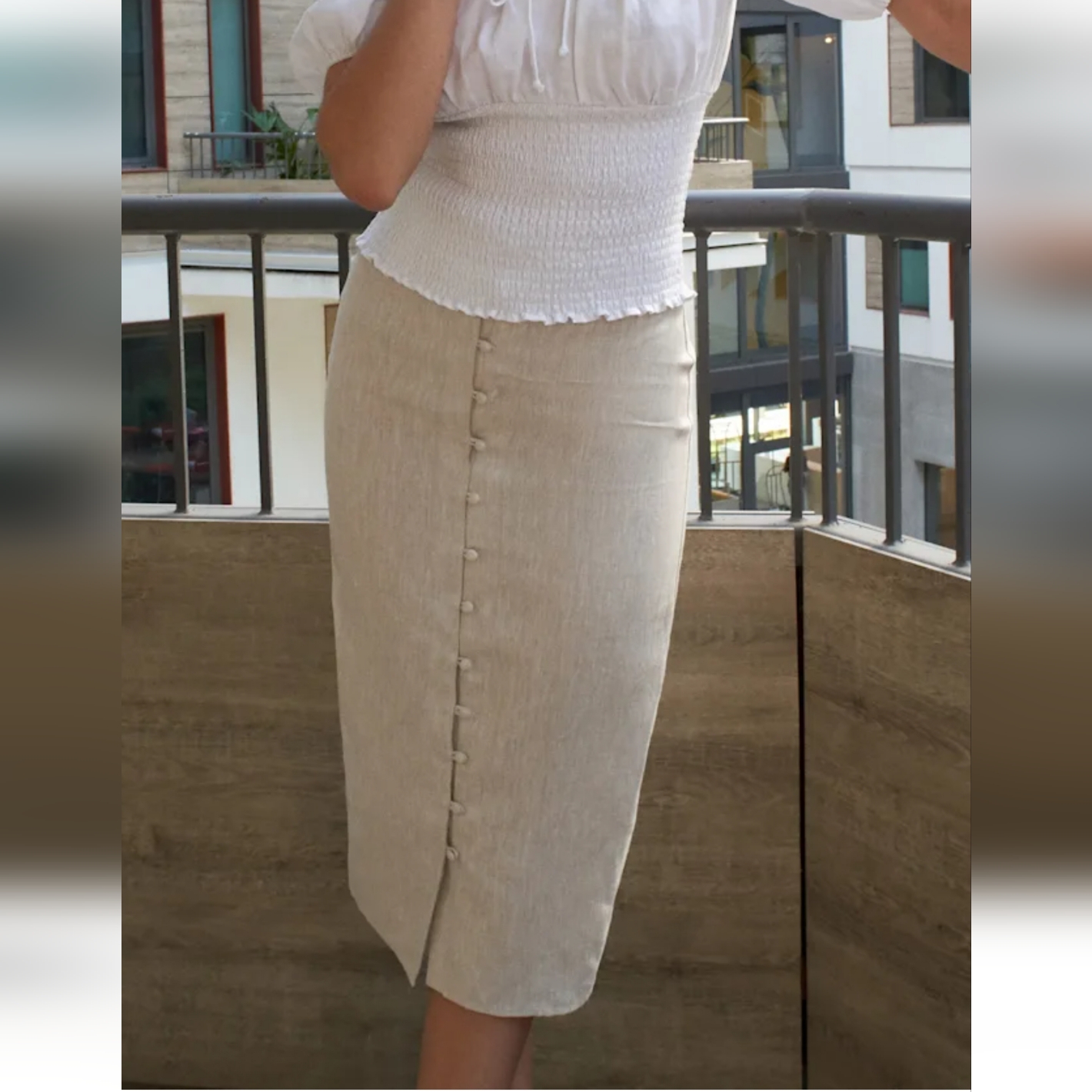 Reformation Fredo Linen Skirt Size 6
